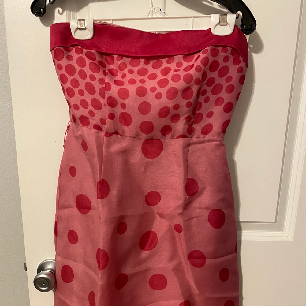 Kay unger cocktail strapless dress size 4